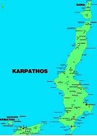 Karpathos - mapa