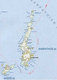 Mapa Karpathosu