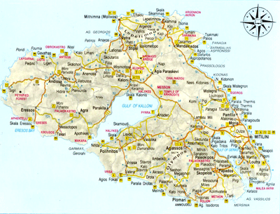 Náhled mapy Lesbosu
