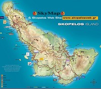 Náhled mapy ostrova Skopelos 