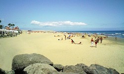 Široké a písečné pláže ostrova Gran Canaria