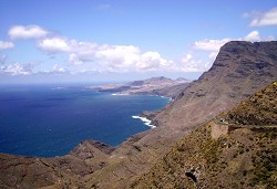 Útesy na západním pobřeží ostrova Gran Canaria