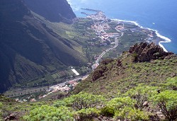 Údolí Valle Gran Rey na La Gomera