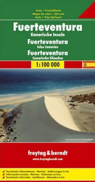 Mapa ostrova Fuerteventura