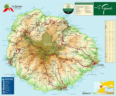 La Gomera - taková základní mapa 