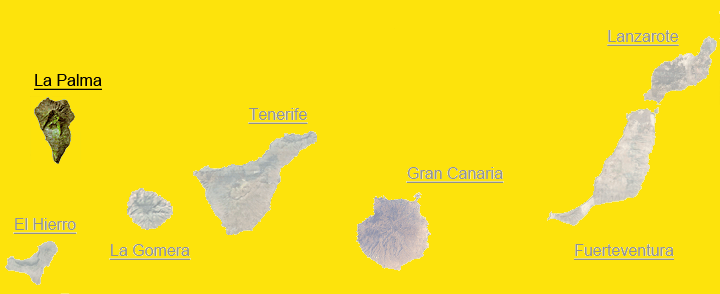 Poloha ostrova La Plama - mapa